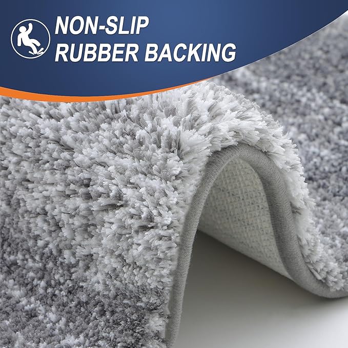 OLANLY Large Bathroom Rugs Mat 54x24, Extra Soft Absorbent Microfiber Bath Rugs - Image 5