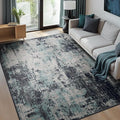 RELEANY Washable Area Rugs 6'x8' Non-Slip Modern Abstract Soft by RELEANY