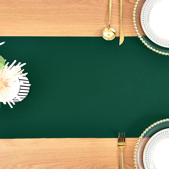Farmhouse Green Table Runner Small Short Table Runners 36 Inches Coffee Table - Image 8