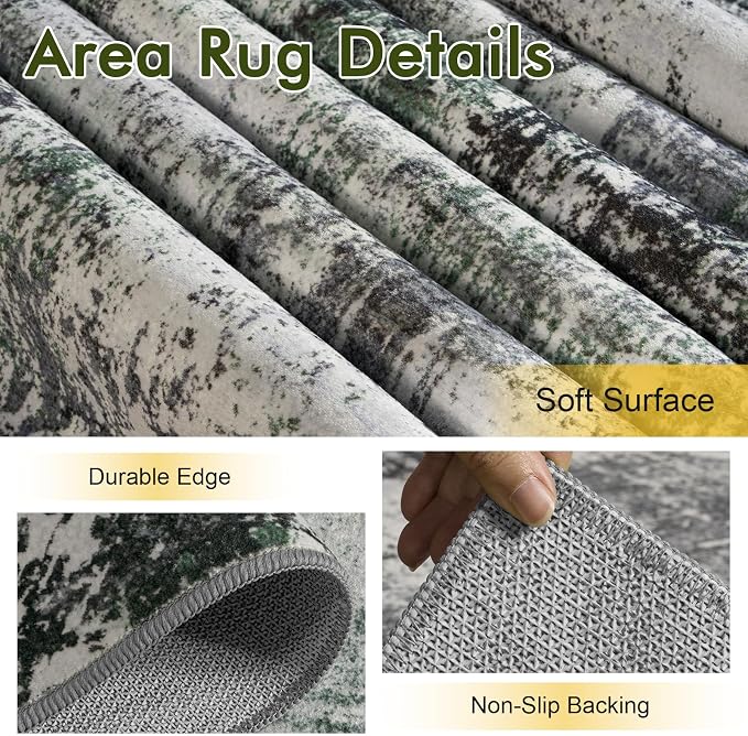 6x9 Ft Large Area Rugs for Living Room, Soft Non-Slip Washable Rugs Modern - Image 6