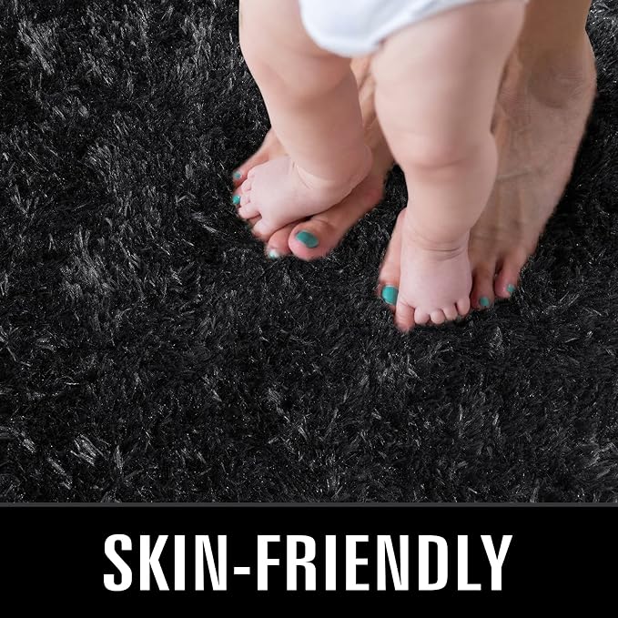 TWINNIS Super Soft Shaggy Rugs Fluffy Carpets, 8x10 Feet, Indoor Modern Plush - Image 3