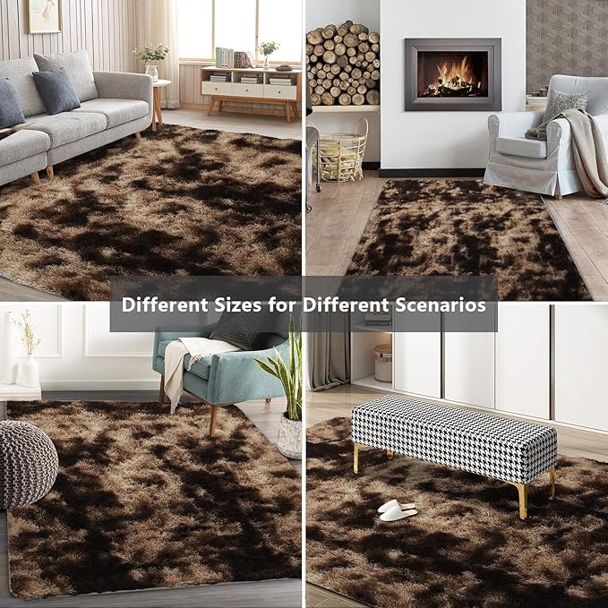 Shag Area Rugs for Bedroom Living Room, 4X6 Ultra Soft Fluffy Area Rugs for Dorm - Image 8