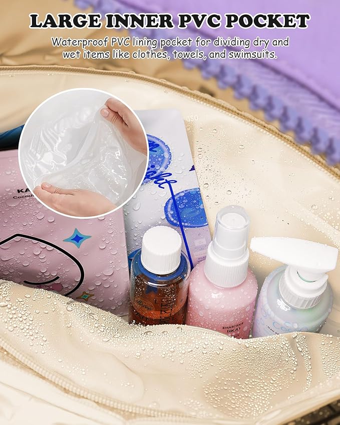 Gifts for Women Unique Initial Duffle Bag, Carry On Bags for Women，Overnight Bag with Wet Pocket，Lightweight Travel Bags Personalized Gym Tote with Makeup Pouch