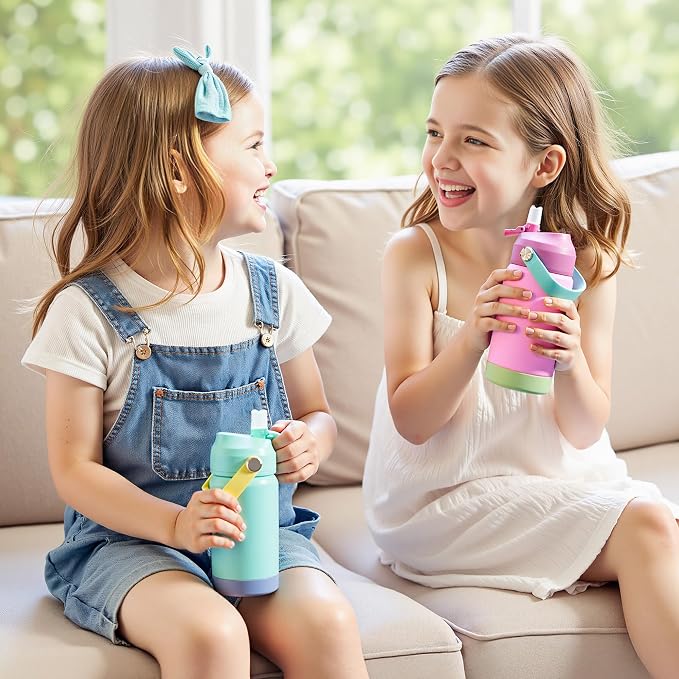 Kerilyn 12oz Kids Water Bottle, Stainless Steel Insulated Water Bottle - Image 7