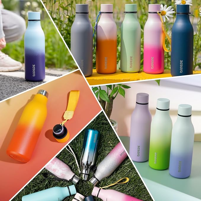 BJPKPK 18oz Insulated Water Bottle, Stainless Steel Bottle - Image 6