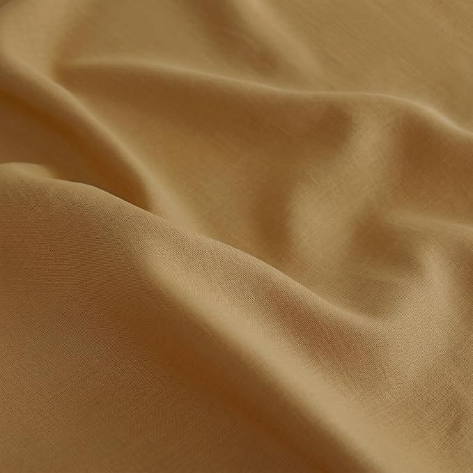 Solino Home 100% Pure Linen Table Runner Caramel Long, Fete 14 x 108 in | Table - Image 4