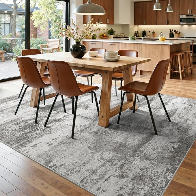 5x7 Ft Abstract Area Rugs for Living Room, Soft Non-Slip Modern Washable Rugs - Image 9