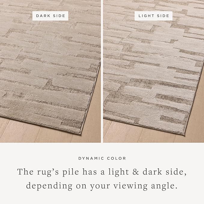 Loloi Amber Lewis Monty Collection MOT-04 Taupe/Beige 11'-6" x 15', .50" Pile - Image 3