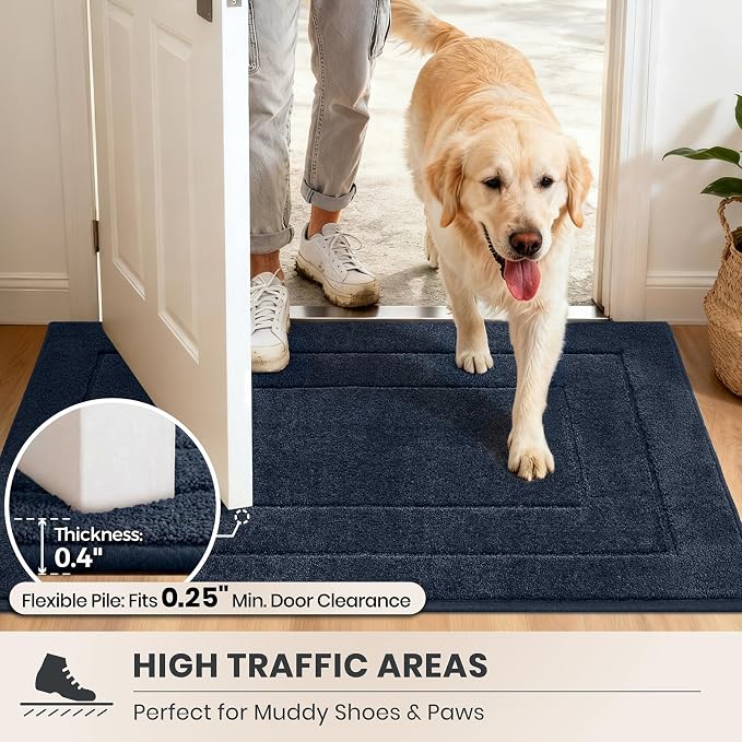 PURRUGS Dirt Trapping Door Mat 32" x 70", Non-Slip/Skid Machine Washable - Image 6