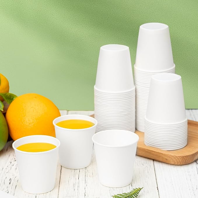 RACETOP 3 oz Bathroom Paper Cups, 100 Pack, Disposable Mouthwash Cups | - Image 5