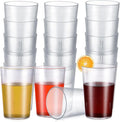 Meanplan 24 Pack Plastic Reusable Drinking Glasses Restaurant Grade 8 oz by Meanplan