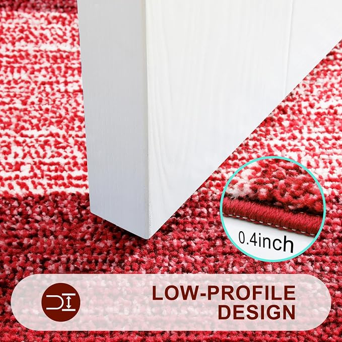 Kitinjoy Indoor Outdoor Door Mat, 54x24 Non-Slip Absorbent Dirt Trapper - Image 4