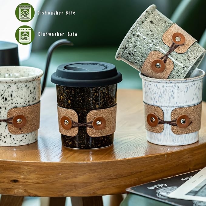 Coffee Tumbler Ceramic Travel Coffee Mug - Image 7