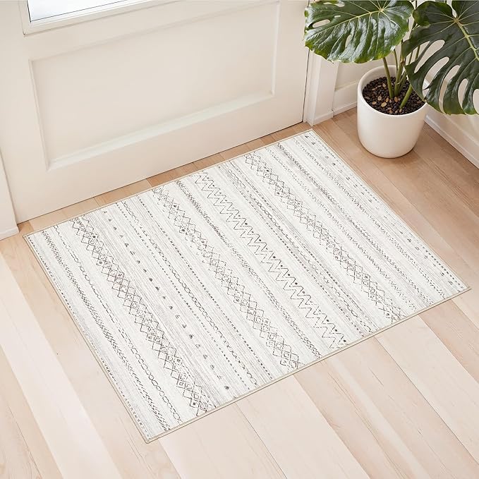 cotiled Washable 2x3 Entryway Rug: Washable Boho Rugs by COTILED