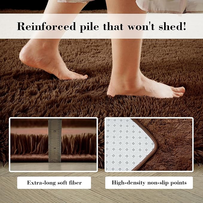 Soft Runner Rugs for Bedroom, Bedside Rug for Living Room Bedroom Room Home - Image 6