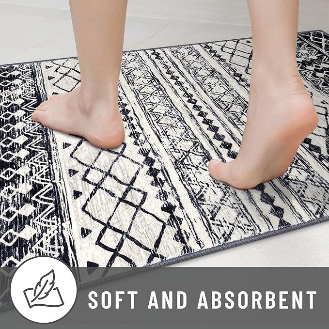 KUTA Boho Hallways Runner Rugs 2x12, Moroccan Washable Kitchen Rug Non-Slip - Image 8