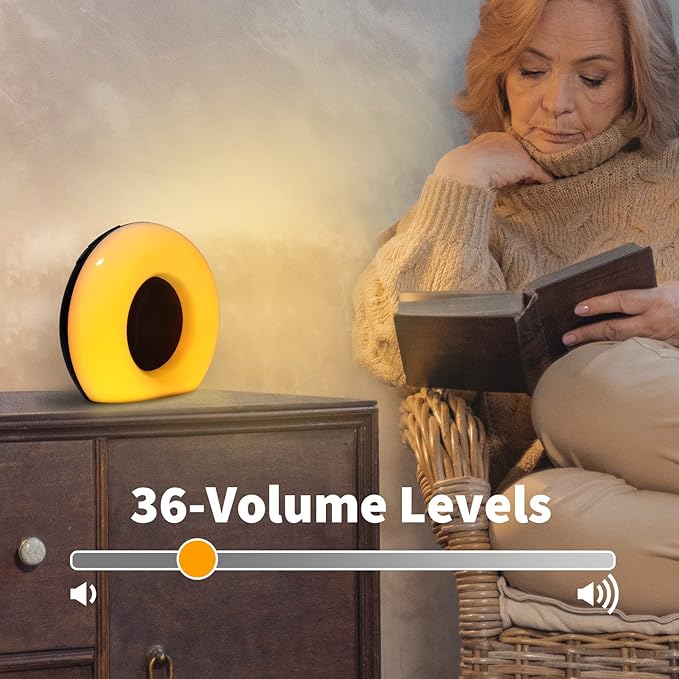 Sound Machine White Noise Machine with 30 Soothing Sounds 36 Levels Volume 5 Timers and Memory Function Effectively Blocks Noise Ideal Sleep Machine for Baby Kids Adults Colors Night Light