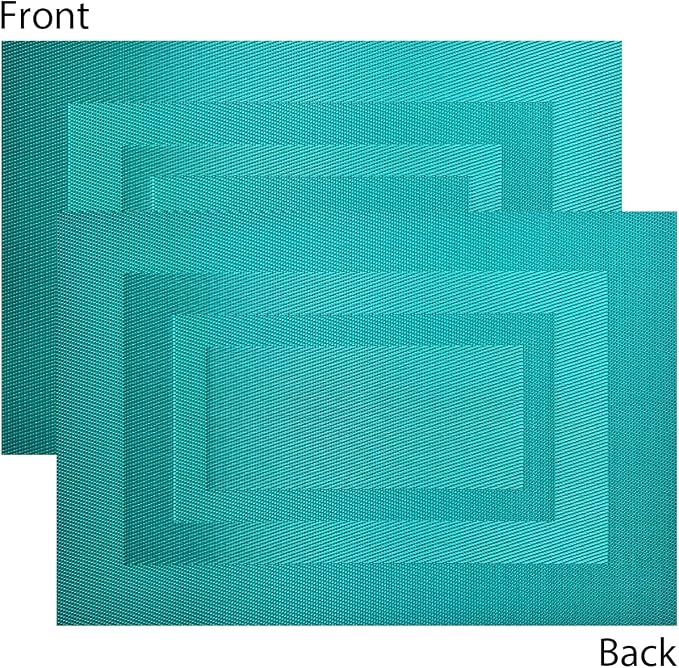 PIGCHCY Placemats Washable Woven Vinyl Placemats - Image 3
