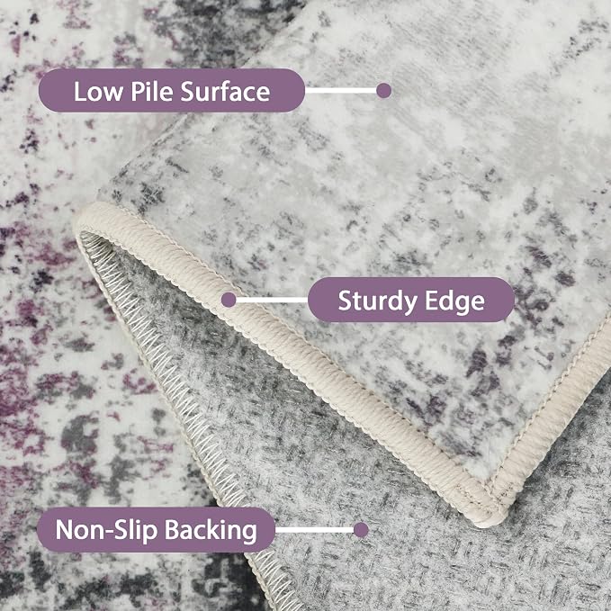 BEIMO Area Rugs 5x7 for Living Room Bedroom, Modern Abstract Machine Washable - Image 8