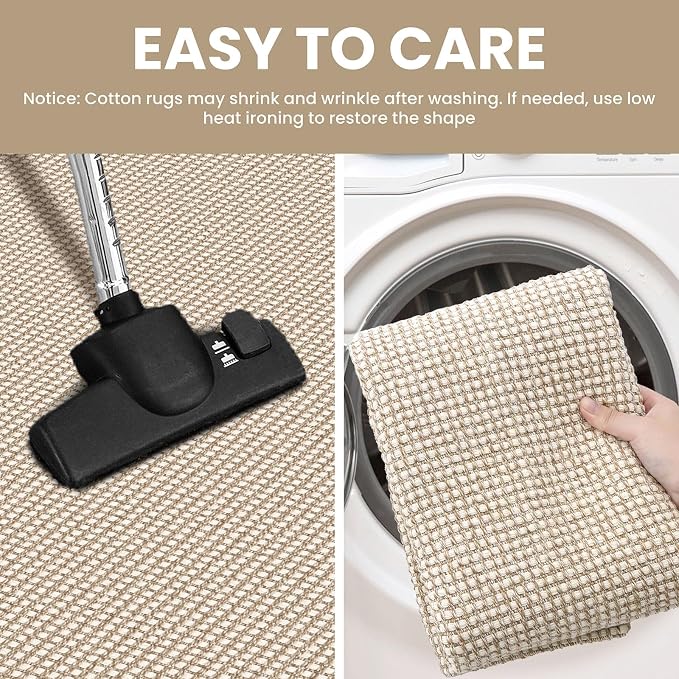 IOHOUZE Washable Area Rug 5x7 Non Slip Rubber Backed Rugs - Image 4