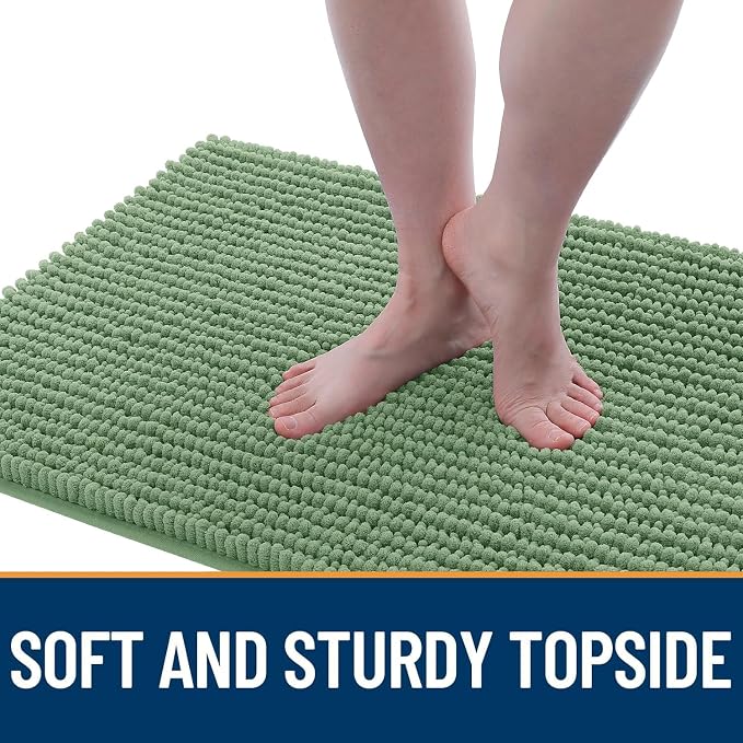 OLANLY Dog Door Mat for Muddy Paws 36x24, Ultra Absorbent Chenille Mud Doormat - Image 3