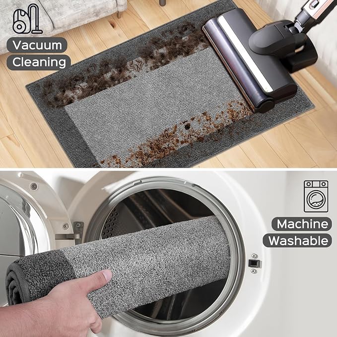 Machine Washable Kitchen Rug 32" x 48", Non Slip Indoor Door Rug, Absorbent - Image 7