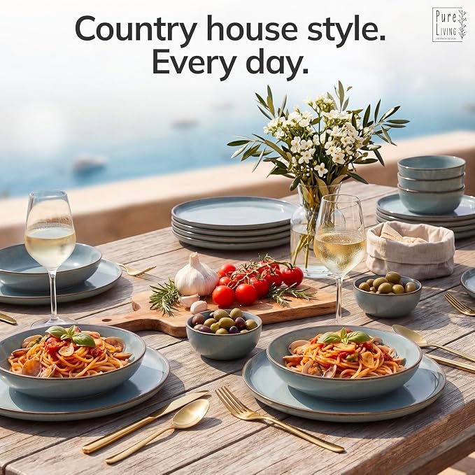 16 Piece Stoneware Dinnerware Set - Image 2