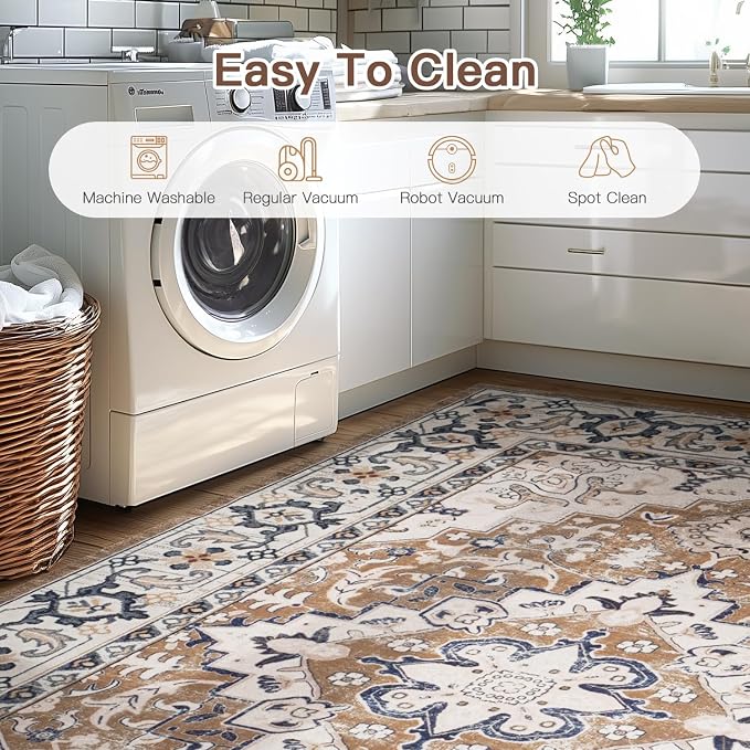 Lofus 8ft Area Rugs for Living Room, Washable Area Rug, Rugs for Bedroom - Image 6