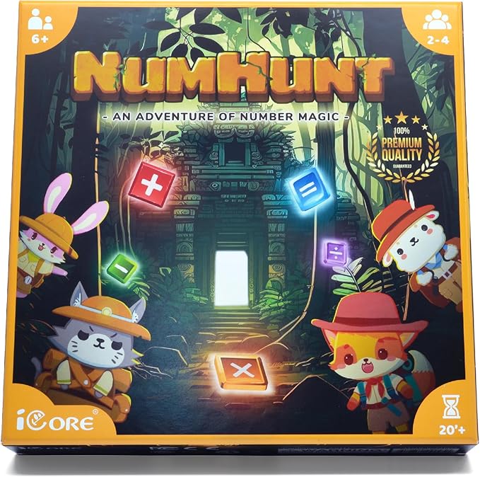 iCore Math Games for Kids, Adults Stress Relief ADHD Math Toys, Smart Learning, Multiplication, Division, Addition, and Subtraction.