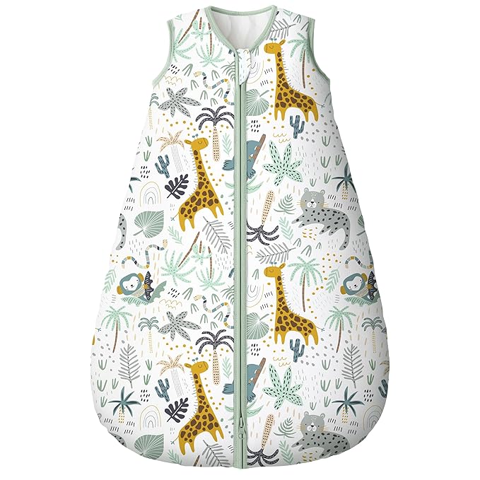 Yoofoss Baby Sleep Sack 0-6 Months, TOG 2.5 Baby Wearable Blanket with 2-Way Zipper, 100% Organic Cotton Fabric Winter Newborn Sleeping Sack, Warm Soft Comfy