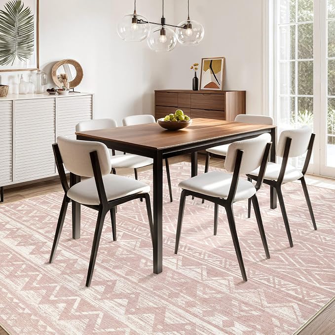 cotiled 6x9 Area Rugs Living Room Rug: Washable Boho Rugs - Image 5