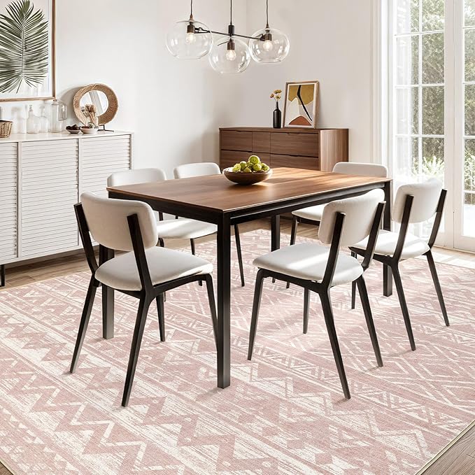cotiled 10x12 Area Rugs Living Room Rug: Washable Boho Rugs - Image 5