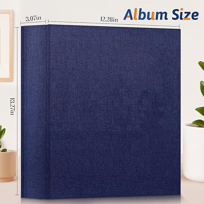 Popotop Photo Album 4x6 1000 Pockets for Wedding Gifts,Linen Hardcover Picture Albums for Family Anniversary Baby Vacation Pictures