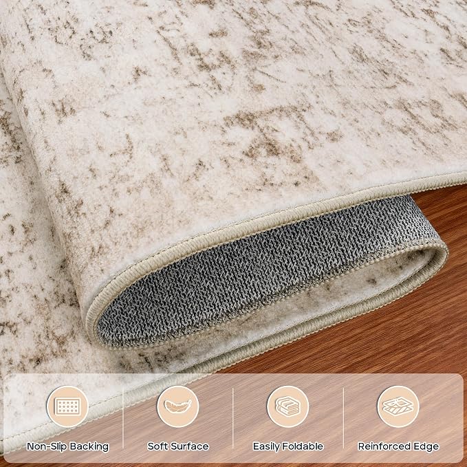 8x10 Area Rugs for Living Room Rug Washable: Modern Large Rug for Dining Room - Image 4