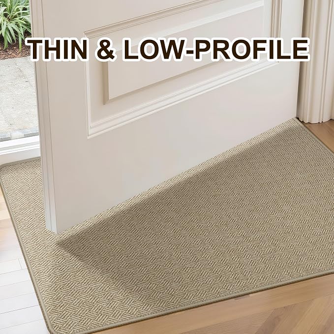Ultra Thin Door Mat Indoor Entrance 24"x47", Low-Profile Indoor Door Mat - Image 3