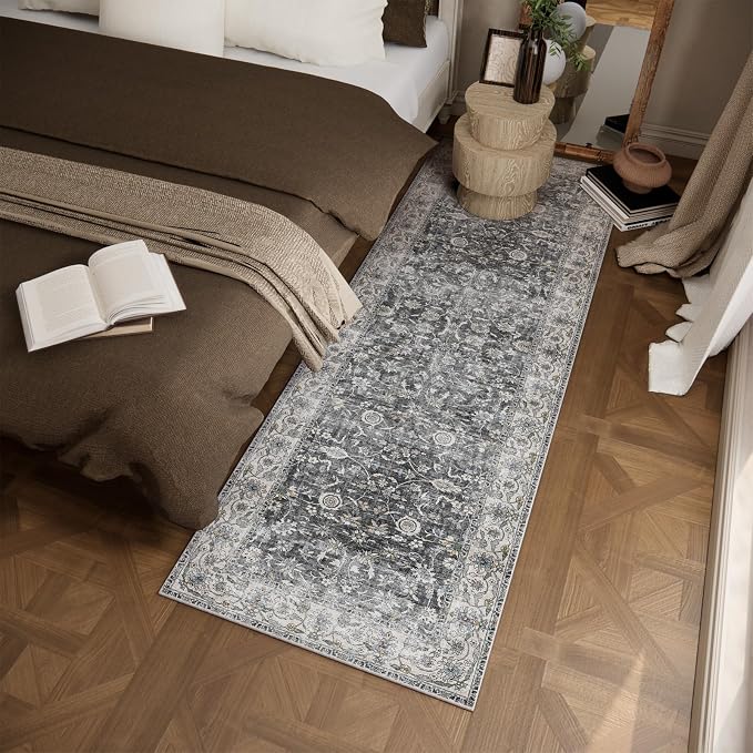 Runner Rug Washable Kitchen Runner: 2'x 6' Hallway Runner Rugs Stain Resistant - Image 2