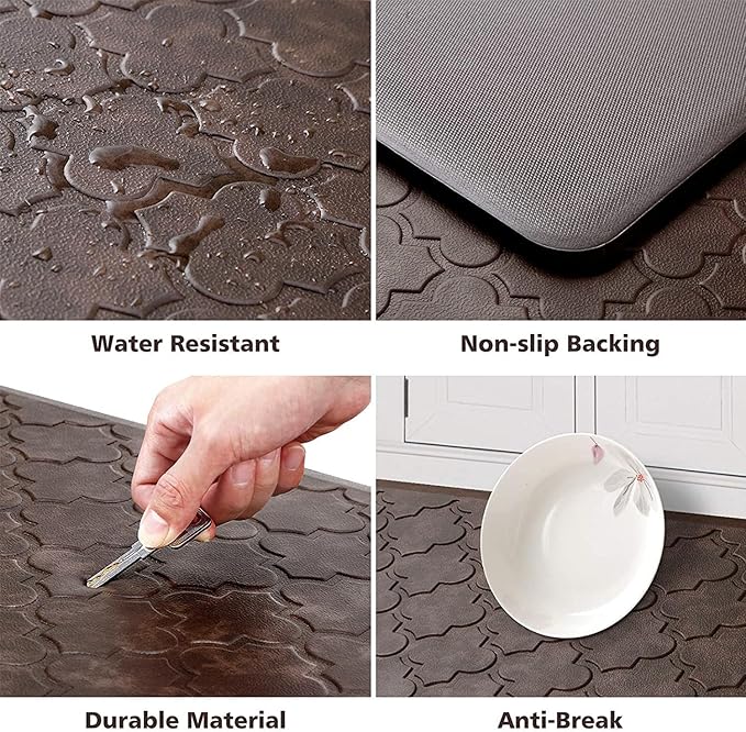 WISELIFE Kitchen Mat Cushioned Anti Fatigue Floor Mat, Thick Non Slip - Image 3
