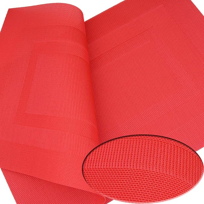 PIGCHCY Vinyl Placemats Set of 12 Washable Durable Kitchen Easy to Clean - Image 6