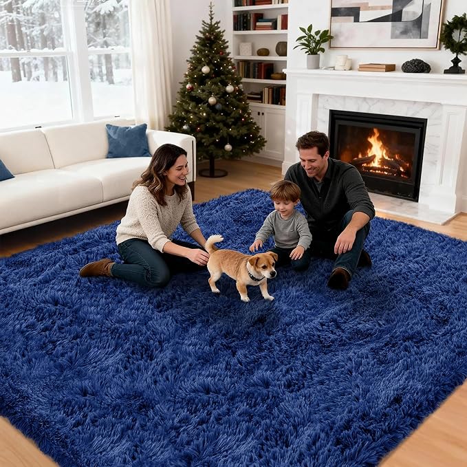 6x9 Area Rug for Living Room: Ultra Soft Fluffy Rug Modern Large Thicked Shag - Image 4