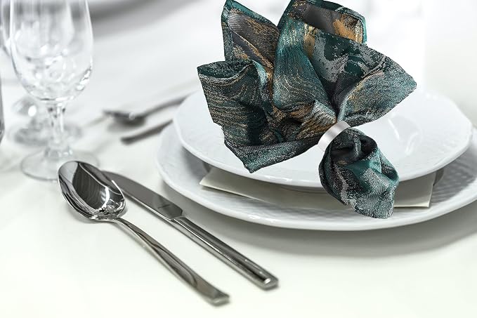 Silvery Napkin Rings-10 Pcs Stainless Steel Napkin Rings | Metal Napkin Ring - Image 6