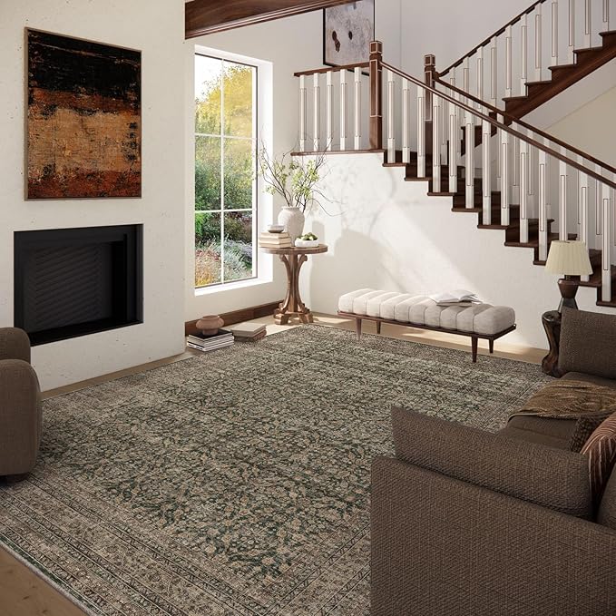 palohom 10x14 Area Rug Washable Rugs: Large Living Room Rug Stain Resistant Non - Image 2