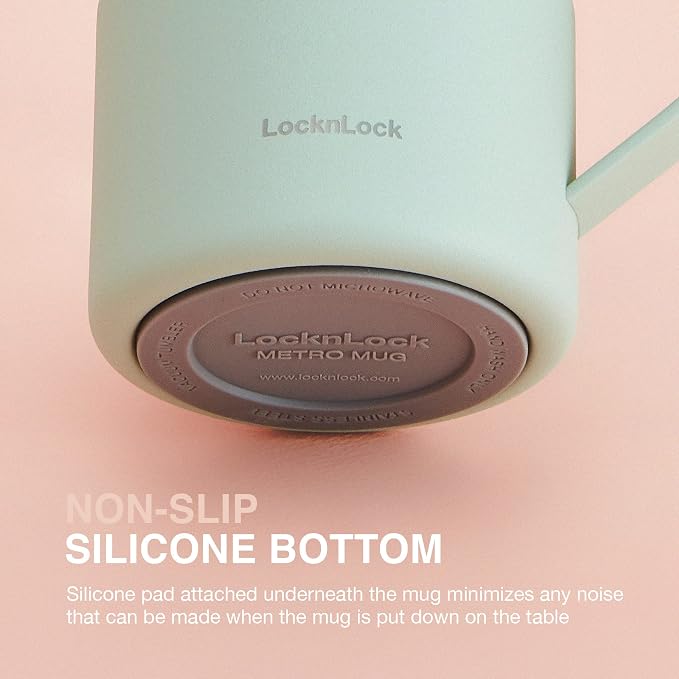 LocknLock Metro Mug, Premium 18/8 Stainless Steel Metal, Double Wall Insulated - Image 3