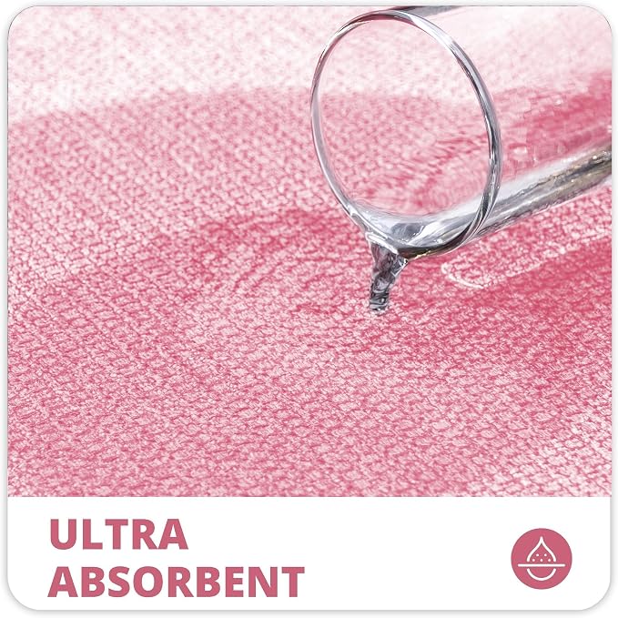 Bosap Bathroom Rugs Set 2 Pieces, Thin Bathroom Mats, Toilet Rugs, Quick Dry - Image 3