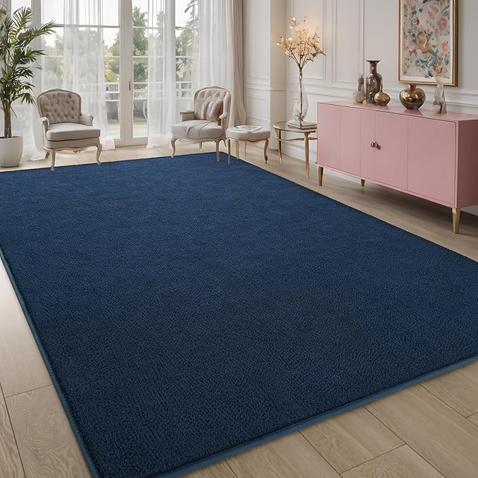 Pettop 6x9 ft Navy Blue Area Rugs - Image 7