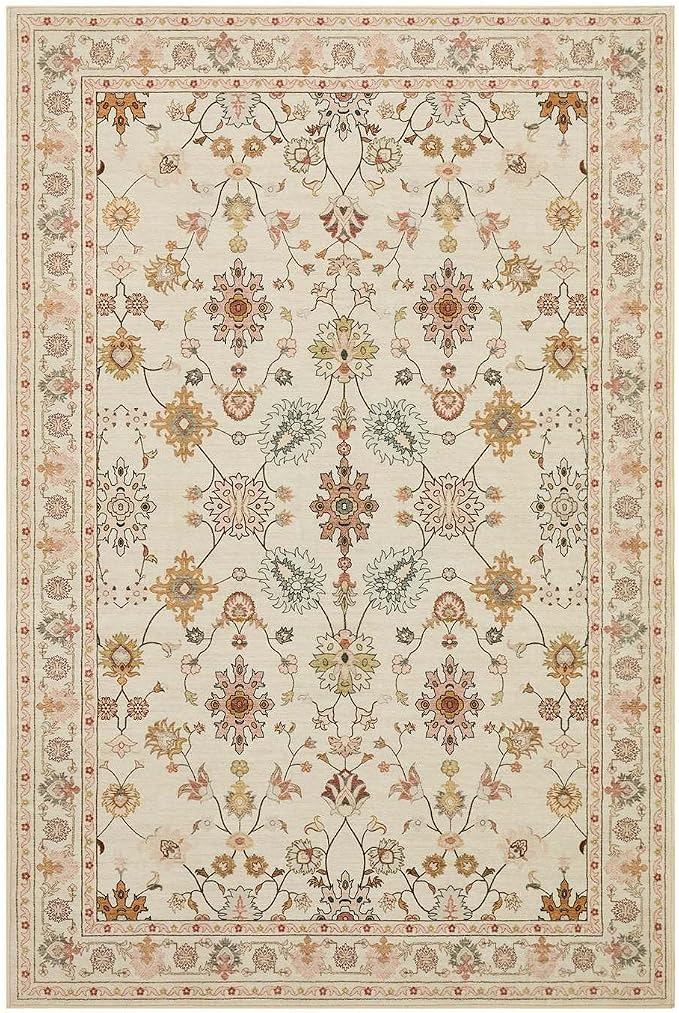 Rugxara Large 9X12 Rugs for Living Room Bedroom, Washable Rug, Vintage Boho - Image 10