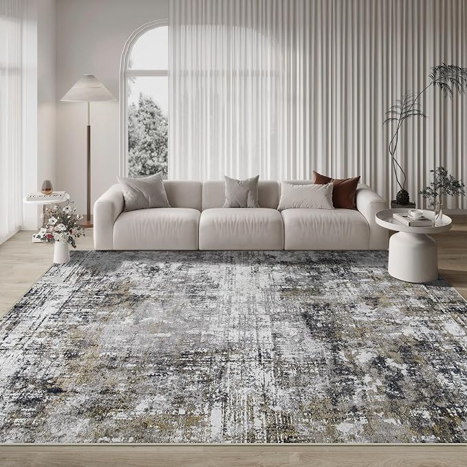10x14 Area Rugs Large Living Room Rug Washable: Modern Abstract Rug Indoor - Image 9