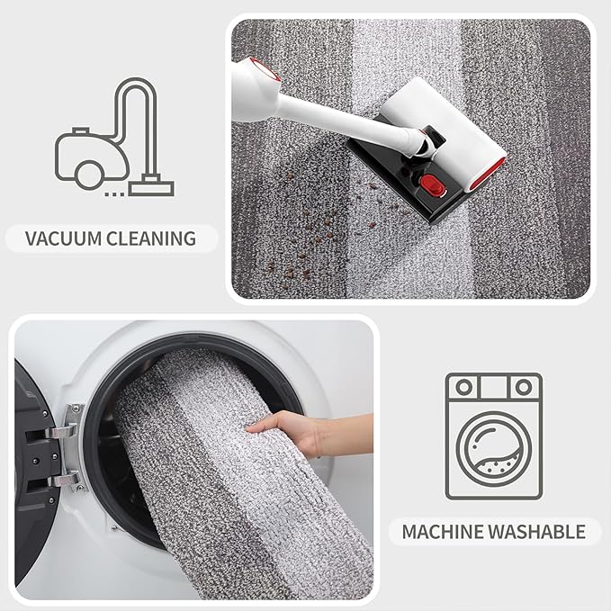 Kitinjoy Indoor Outdoor Door Mat, 71x24 Non-Slip Absorbent Dirt Trapper - Image 5