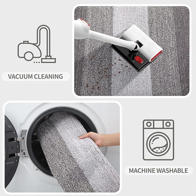 Kitinjoy Indoor Outdoor Door Mat, 70x32 Non-Slip Absorbent Dirt Trapper - Image 5