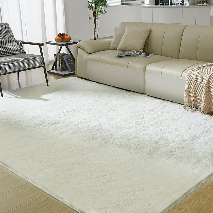 5X8 Ultra Soft Rug for Living Room, Fluffy Shag Area Rug for Bedroom, Modern - Image 9