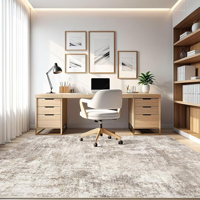 10x14 Area Rugs Living Room: Washable Large Abstract Soft Rug Stain Resistant - Image 8